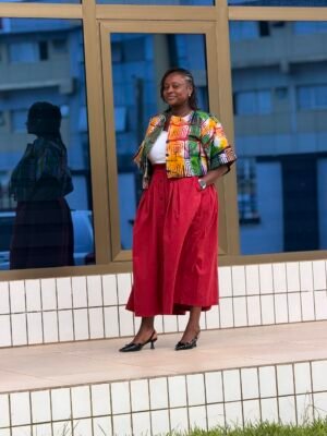 Royal Kente Midi Dress