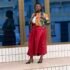 Royal Kente Midi Dress